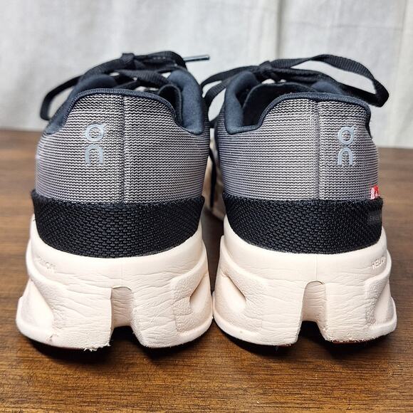 On running On Cloudeclipse Women's size 7 running sneakers Gray/Silver Orange - Picture 3 of 6